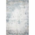 Bashian 2 ft. 6 in. x 8 ft. Capri Collection Contemporary Polyester Power Loom Area Rug Ivy & Blue C188-IVBL-2.6X8-CP111